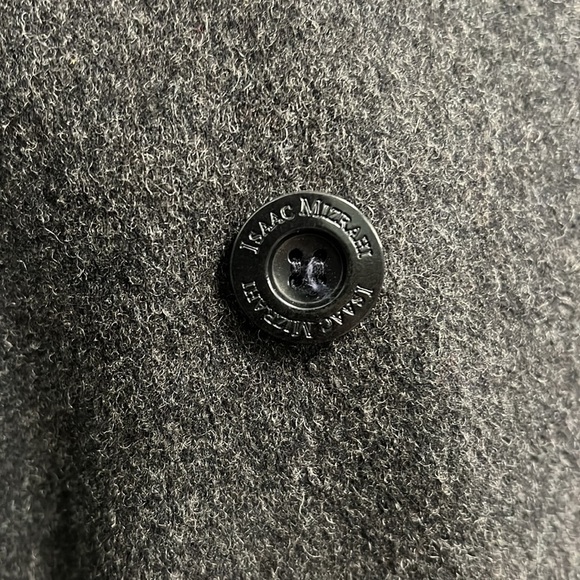 ISAAC MIZRAHI VINTAGE MERINO WOOL UNION MADE PEA COAT 6 - Picture 7 of 17